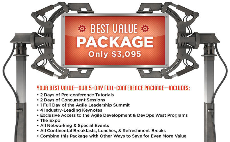 Best Value Package for the Better Software Conference West